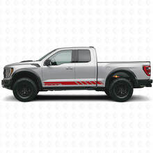 Checkered Custom Side Stripes Vinyl Decal for Musclecar truck 2010-2020_4