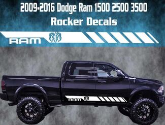 2009-2016 Dodge Ram Rocker Stripe Vinyl Decal Graphic Racing Rebel Girl