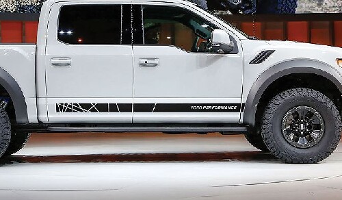 Ford F-150 Raptor 2017 graphics side stripe decal sticker retro Ford Performance