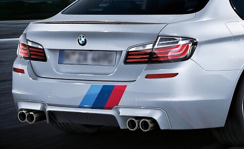 BMW M color stripes Rally back trunk Racing Motorsport vinyl decal sticker
