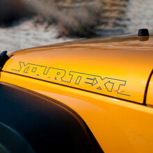 Lettering Hood Side Vinyl Sticker Decal for Jeep Wrangler Rubicon Sahara_2