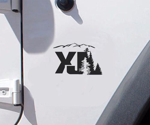 XJ Mountain Style Vinyl Decal Stickers for Jeep Cherokee