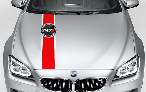 Mass Effect N7 Logo Systems Alliance Navy ALLIANCE SPECIAL FORCES hood decals stickers