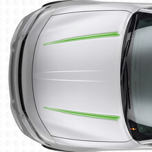 Dual Tnin Outline Stripes Hood Vinyl Decal Sticker for Dodge Charger 2015-2026_3