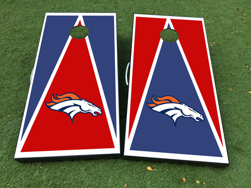 Denver Broncos Cornhole Board Game Decal VINYL WRAPS with LAMINATED