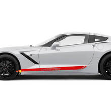 Custom Text Side Doors Stripes Decal for Chevrolet Corvette stickers
 2