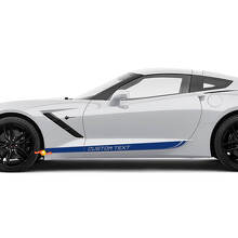 Custom Text Side Doors Stripes Decal for Chevrolet Corvette stickers
 3