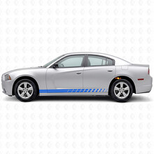 Dual Strobe Stripes Side Vinyl Decal Sticker for Dodge Charger 2011-2014_2