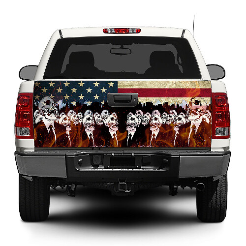 Zombie Australian flag Tailgate Decal Sticker Wrap Ute SUV Car
