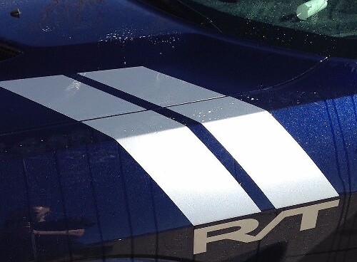 Fender Hash Mark Racing Stripes Vinyl Decal Set for Dodge Challenger