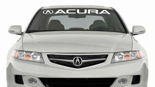 Lettering Logo Windscreen Banner Vinyl Decal For Acura