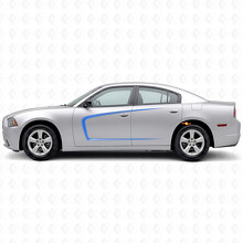 C-Style Outline Stripes Side Vinyl Decal Sticker for Dodge Charger 2011-2014_2