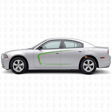 C-Style Outline Stripes Side Vinyl Decal Sticker for Dodge Charger 2011-2014_3