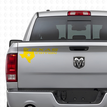 Texas Edition with Map Logo Tailgate Vinyl Decal for Trucks_5