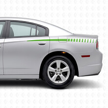 Tapering Strobe Stripes Side Vinyl Decal Sticker for Dodge Charger 2011-2014_4