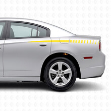 Tapering Strobe Stripes Side Vinyl Decal Sticker for Dodge Charger 2011-2014_5