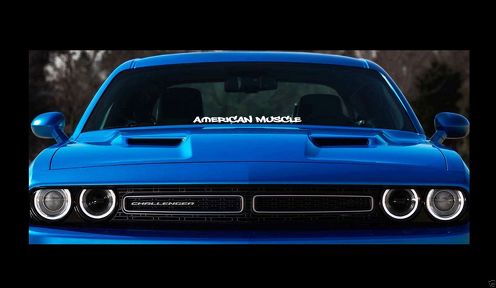 Mopar American Muscle 23  Dodge Windshield Banner Sticker Decal hellcat srt