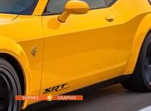 SRT Motorsports Vinyl  Decal Sticker Rear Bumper for Dodge Charger Challenger Viper Hellcat Demon 2