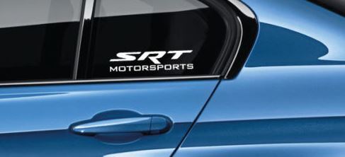 SRT Motorsports Decal Sticker logo Mopar Dodge Racing HEMI Hellcat Pair