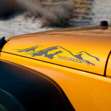 Mountain Style Bonnet Side Sticker Decal Graphic for Jeep Wrangler Rubicon Sahara 2