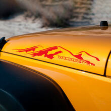 Mountain Style Bonnet Side Sticker Decal Graphic for Jeep Wrangler Rubicon Sahara 3