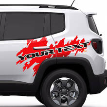 Autocolant Vinil Grafic cu Litere Splash pentru Jeep Renegade Cherokee 3