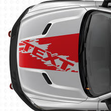 Custom Splash Style Hood Stripe Vinyl Decal for Dodge Ram SUV_4