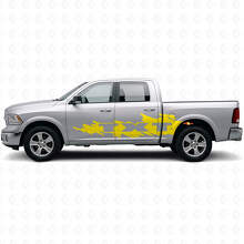 Mud Splash Style Lettering Side Vinyl Decal Kit for Dodge Ram_6