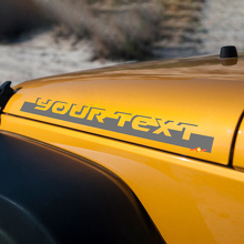 Lett ering Stip Hood Side Vinyl Sticker Decal for Jeep Wrangler Rubicon Sahara 2