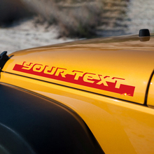 Lett ering Stip Hood Side Vinyl Sticker Decal for Jeep Wrangler Rubicon Sahara 3