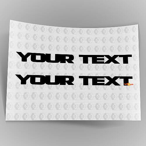 Letttering Fender Vinyl Stickers Decals for Jeep Wrangler