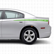 Accent Stripes with Custom Lettering Side Vinyl Decal Sticker for Dodge Charger 2011-2014_3