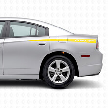 Stripes with Personal Text Side Vinyl Decal Sticker for Dodge Charger 2011-2014_5