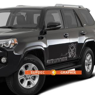 Toyota 4Runner TRD Sport Off Road Pro mountains compass expedition graphics side stripe decal