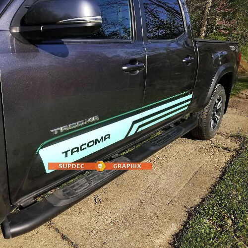 2x TRD Angel Decal Sticker Graphic Side Bed Stripe Body Kit For Toyota Tacoma Racing