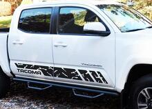 Grunge Style Stripes Side Door Vinyl Decal Sticker for Toyota Tacoma 2004-2017_2