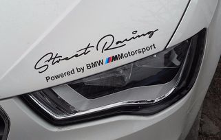 Set 2x BMW Street Racing body side decal sticker compatible with BMW M series
