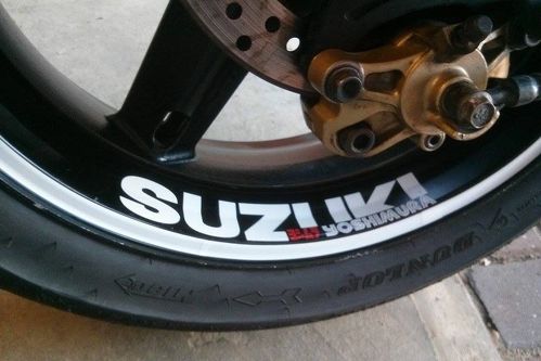 Suzuki GSXR 1000 750 600 wheels Racing yoshimura Decals Stickers Graphics