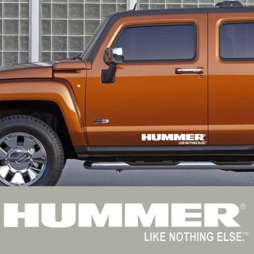 2X HUMMER H3 H2 H1 side skirt vinyl body decal sticker graphics emblem logo
