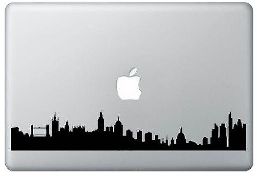 London Skyline Laptop MacBook Decal Sticker
