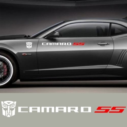 Camaro SS & Autobot Logo Side Vinyl Decal Sticker for Chevrolet Camaro