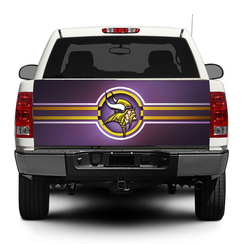 Minnesota Vikings NFL Tailgate Decal Sticker Wrap Pick-up Truck SUV Car