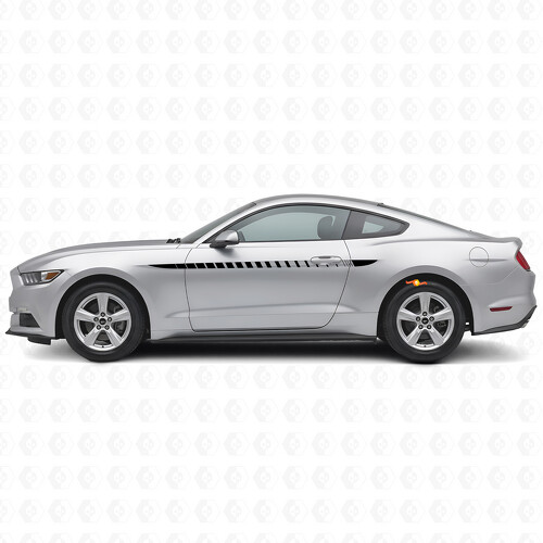 Rally Style Stripes Side Vinyl Decal Kit for Musclecar Musclecarmodel 2015-2020