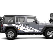 Mud Splash Graphic Side Vinyl Sticker Decal for Jeep Wrangler Unlimited JK 2