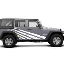 Kit de vinilo decorativo con franjas rectas para Jeep Wrangler JK 2