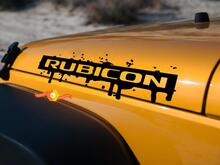 WRANGLER JEEP Decal Sticker splash blood hood graphics  SAHARA or RUBICON JK 2