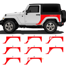 Custom Graphics Rear Side Vinyl Decal Sticker for Jeep Wrangler JK 3