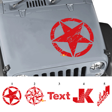 Custom Graphics Bonnet Vinyl Decal Sticker for Jeep Wrangler Rubicon JK 3
