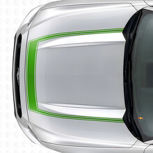 Accent Outline Stripe Hood Vinyl Decal for Musclecar Musclecarmodel 2015-2020_3