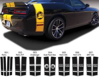 Dodge Challenger Tail Band R/T HEMI SRT Super Bee Decal Sticker graphics fits to models 2015